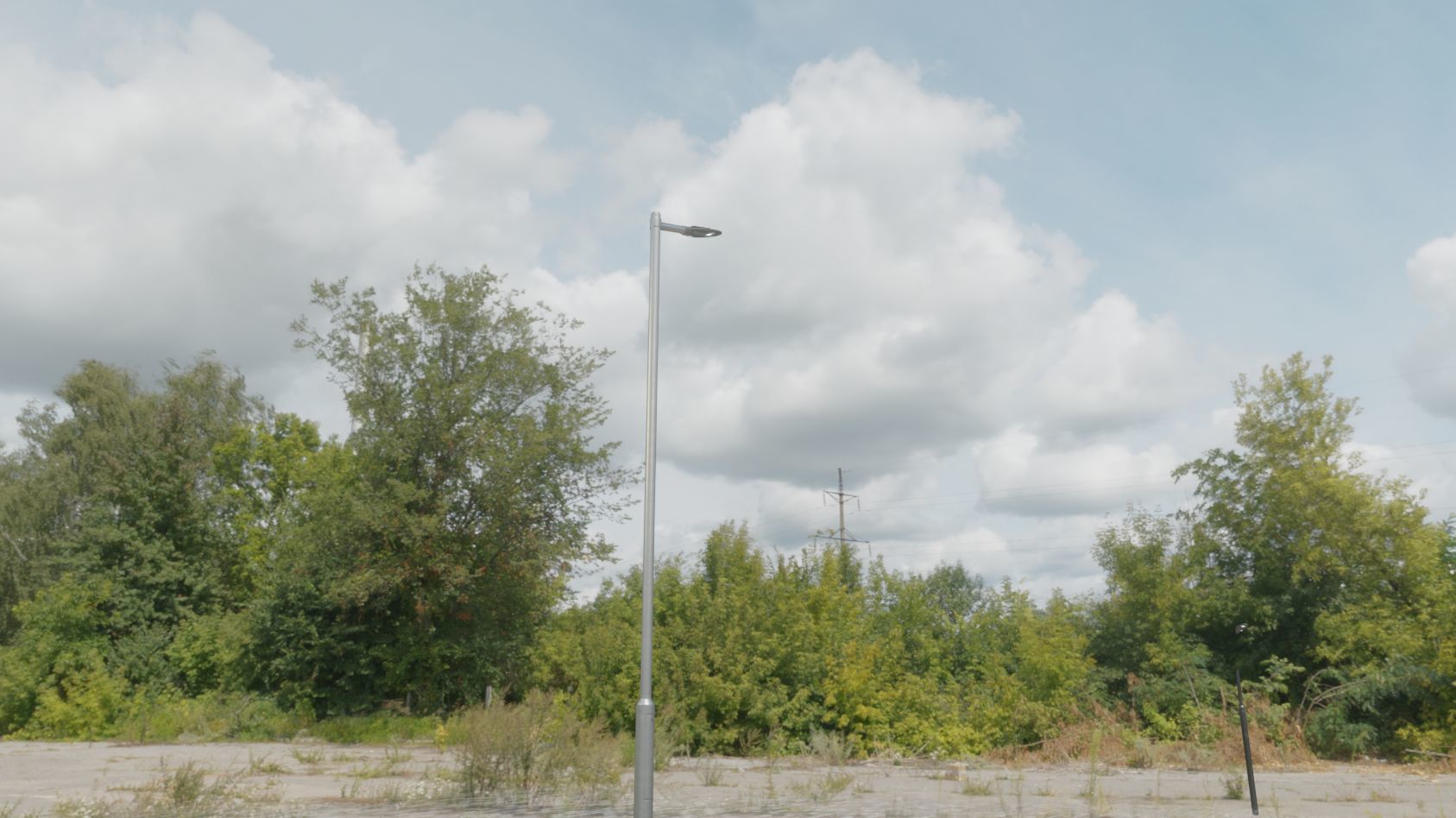 Sci-Fi Street Light 14 version 6 5m with pole 2 Low-poly 3D model_59