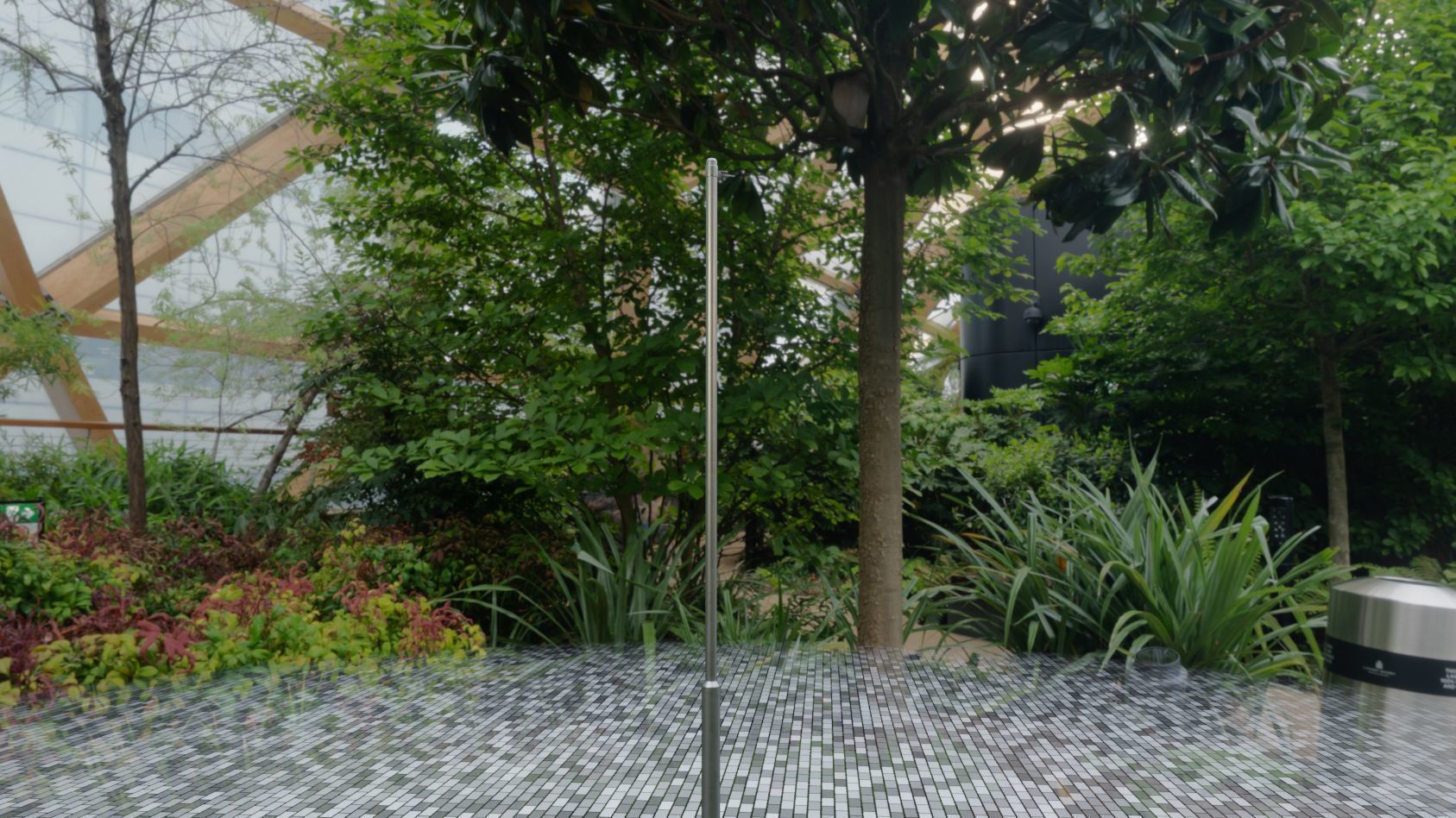 Sci-Fi Street Light 14 version 6 5m with pole 2 Low-poly 3D model_22