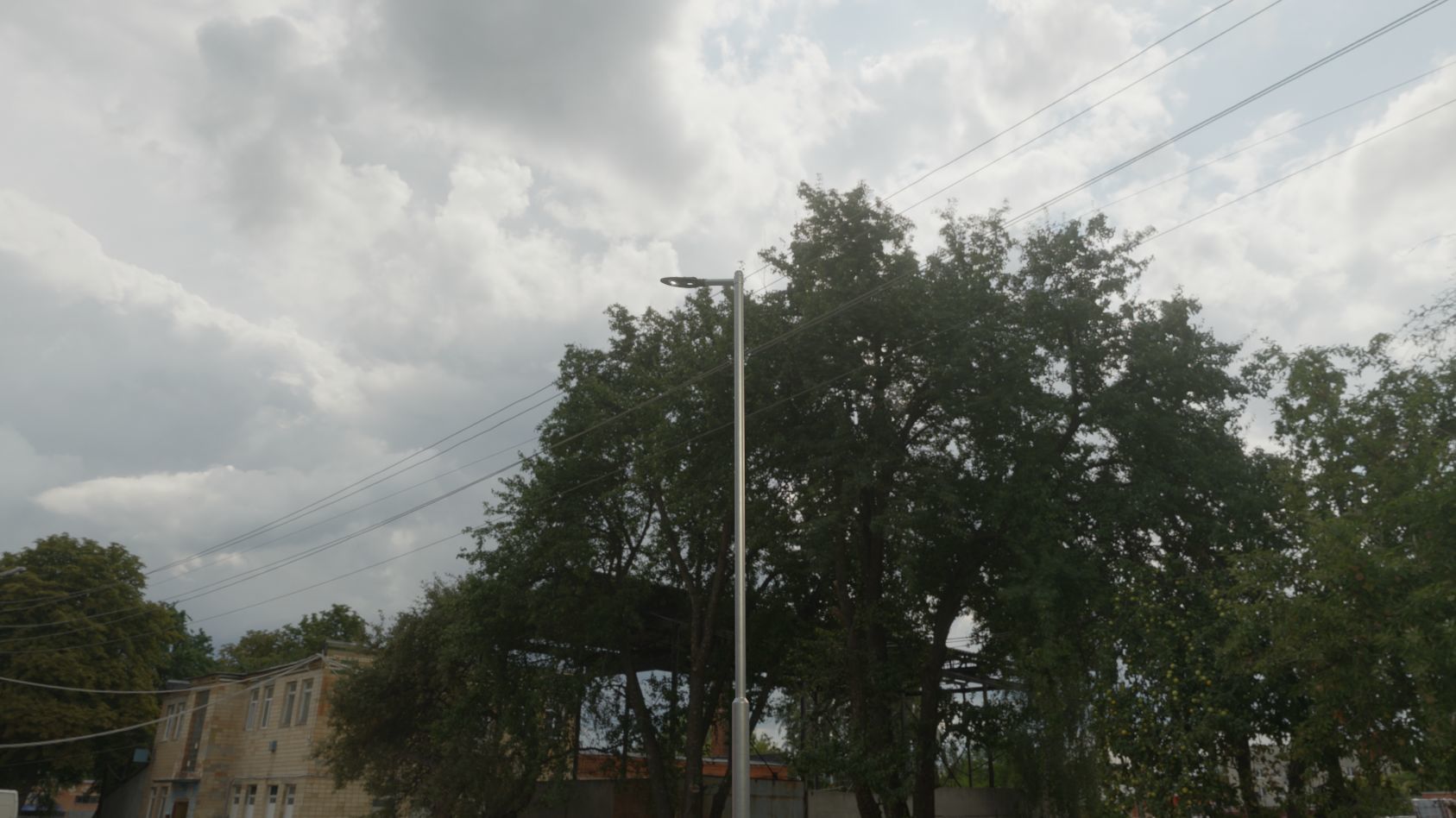 Sci-Fi Street Light 14 version 6 5m with pole 2 Low-poly 3D model_16