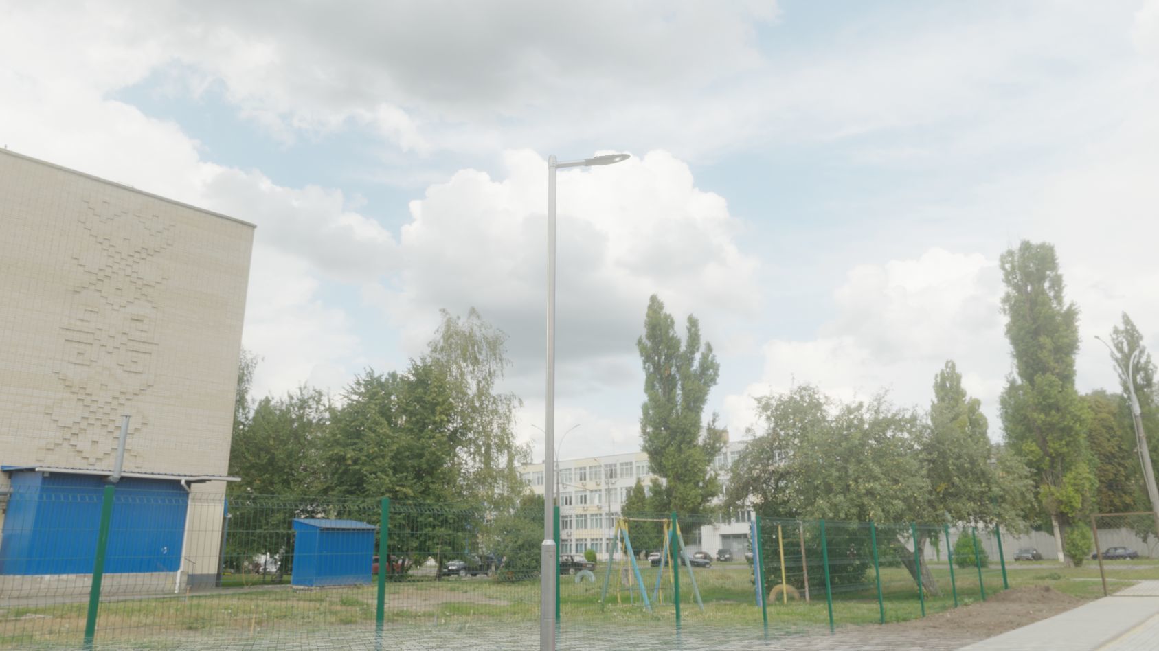 Sci-Fi Street Light 14 version 6 5m with pole 2 Low-poly 3D model_62