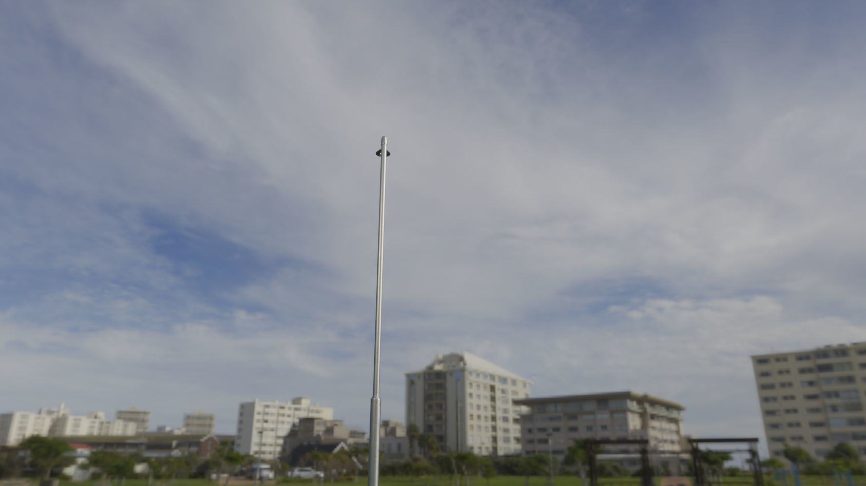 Sci-Fi Street Light 14 version 6 5m with pole 2 Low-poly 3D model_55