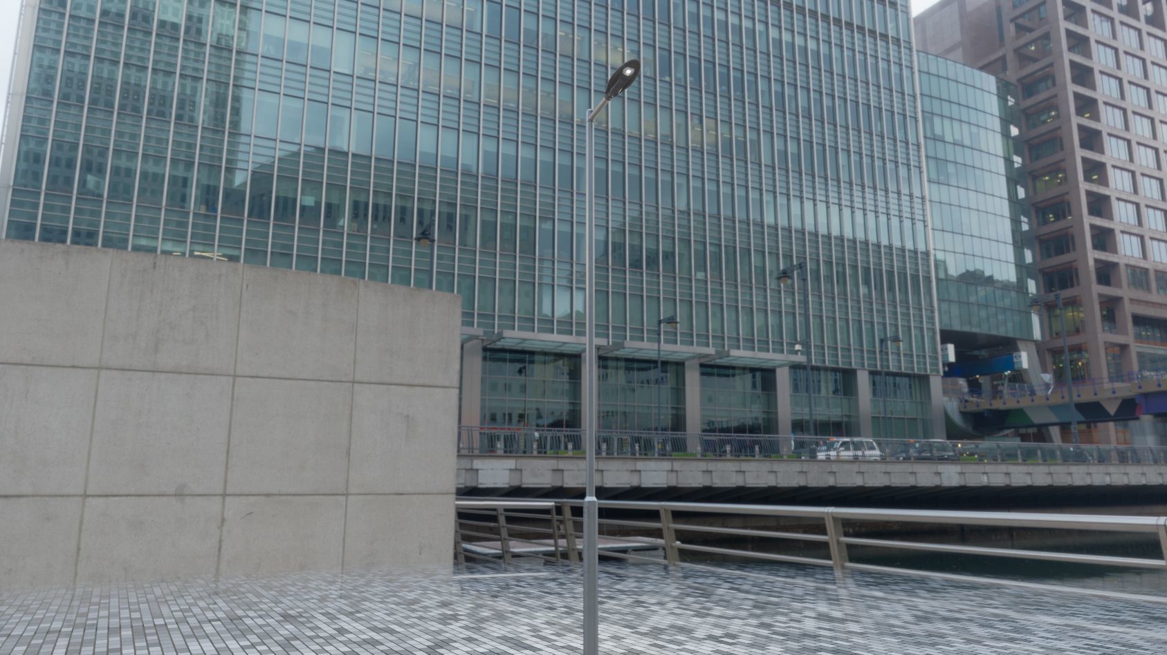 Sci-Fi Street Light 14 version 6 5m with pole 2 Low-poly 3D model_69