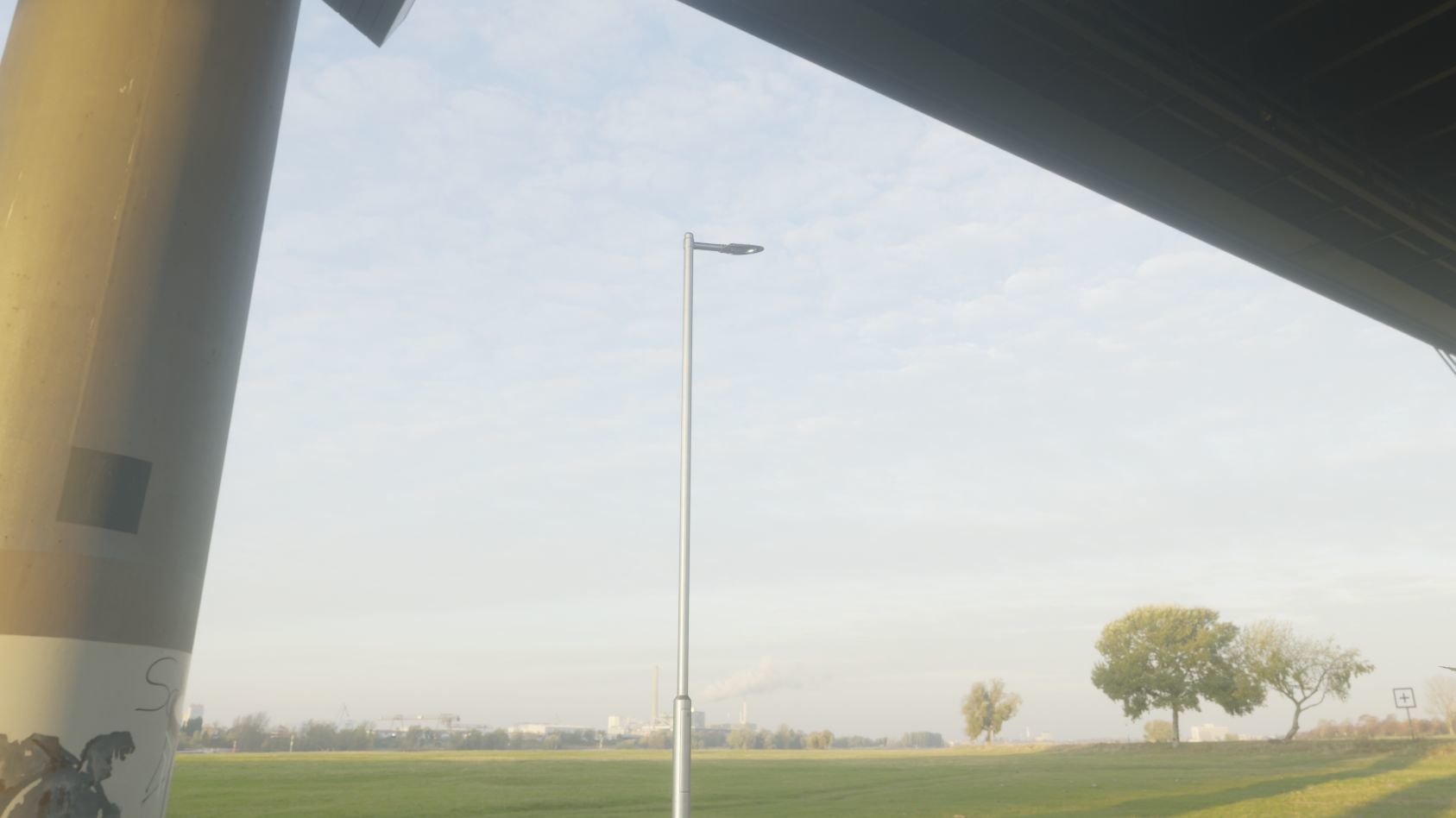 Sci-Fi Street Light 14 version 6 5m with pole 2 Low-poly 3D model_93