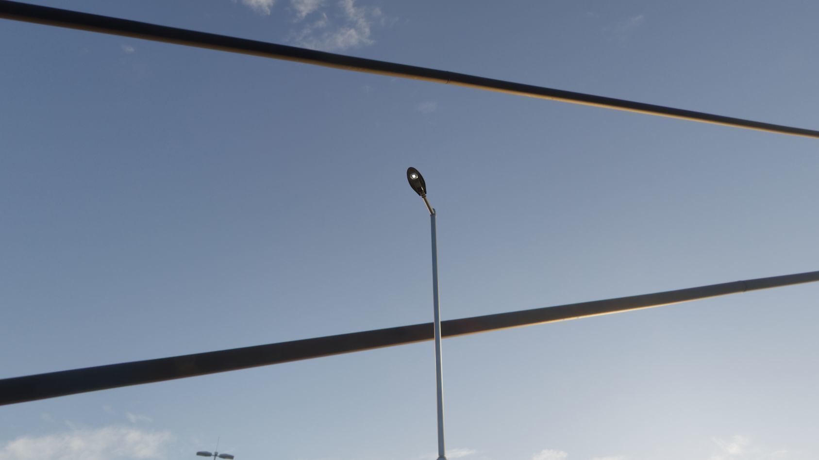 Sci-Fi Street Light 14 version 6 5m with pole 2 Low-poly 3D model_102