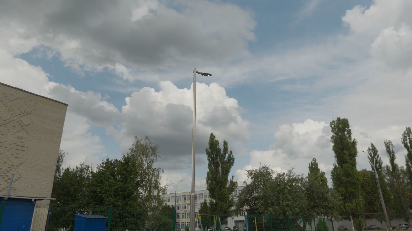 Sci-Fi Street Light 14 version 6 5m with pole 2 Low-poly 3D model_92