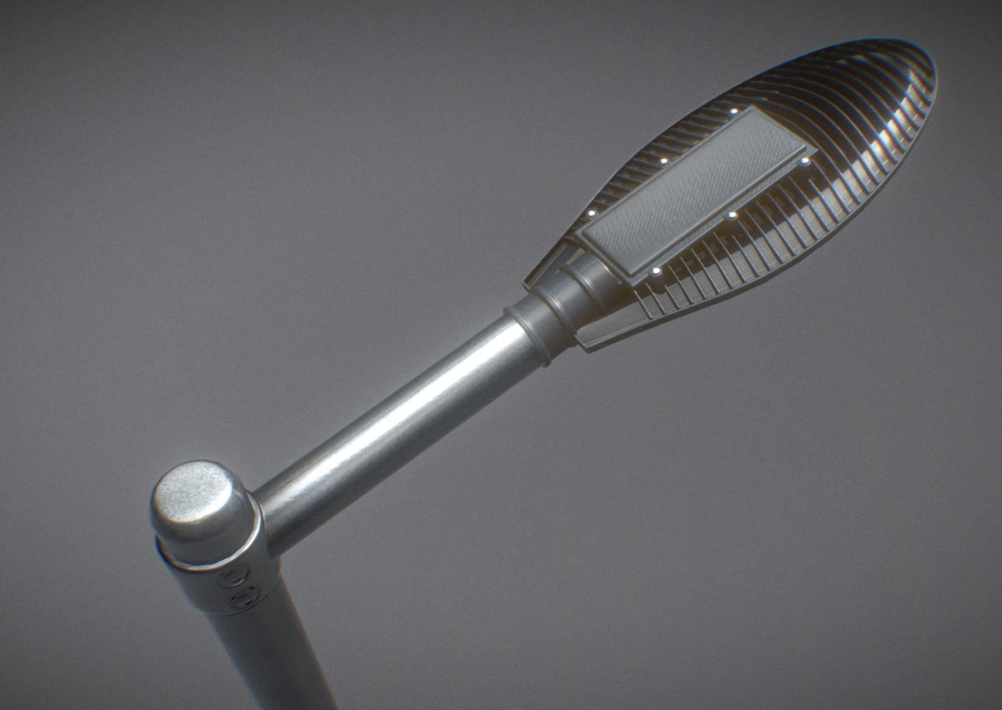 Sci-Fi Street Light 14 version 6 5m with pole 2 Low-poly 3D model_4