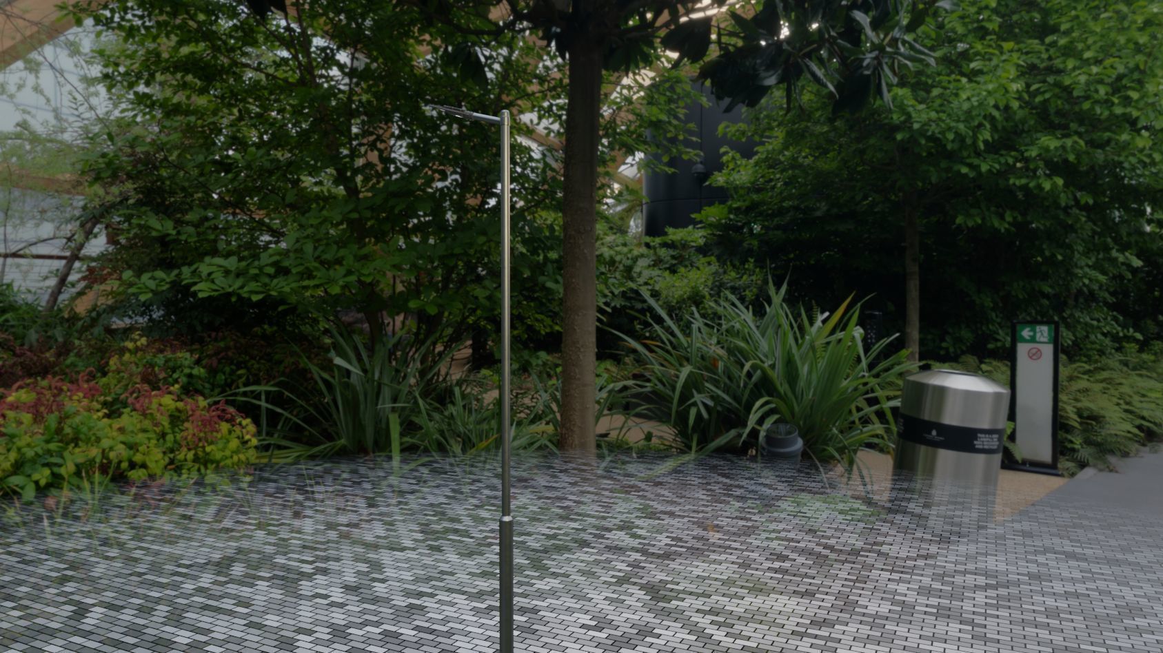 Sci-Fi Street Light 14 version 6 5m with pole 2 Low-poly 3D model_83