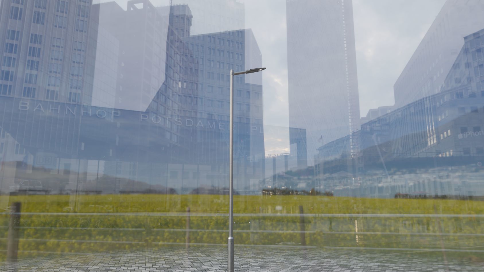 Sci-Fi Street Light 14 version 6 5m with pole 2 Low-poly 3D model_95