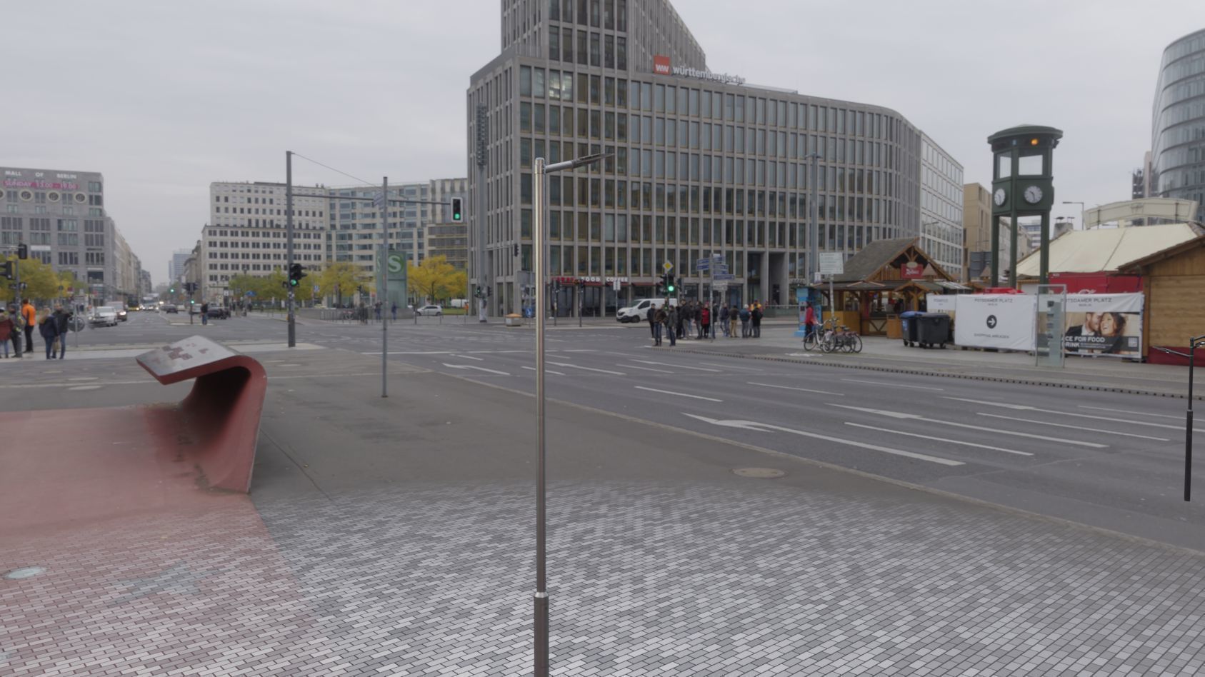 Sci-Fi Street Light 14 version 6 5m with pole 2 Low-poly 3D model_26