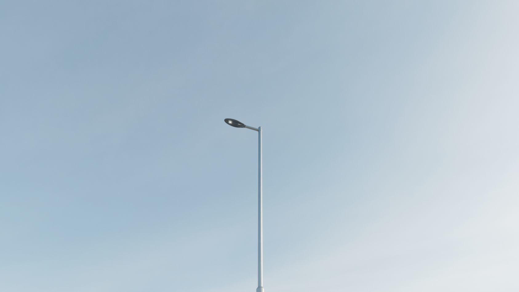Sci-Fi Street Light 14 version 6 5m with pole 2 Low-poly 3D model_108