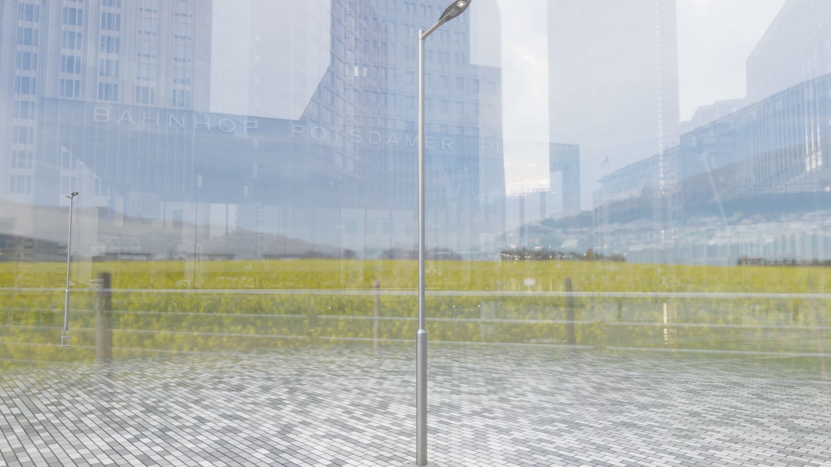 Sci-Fi Street Light 14 version 6 5m with pole 2 Low-poly 3D model_34