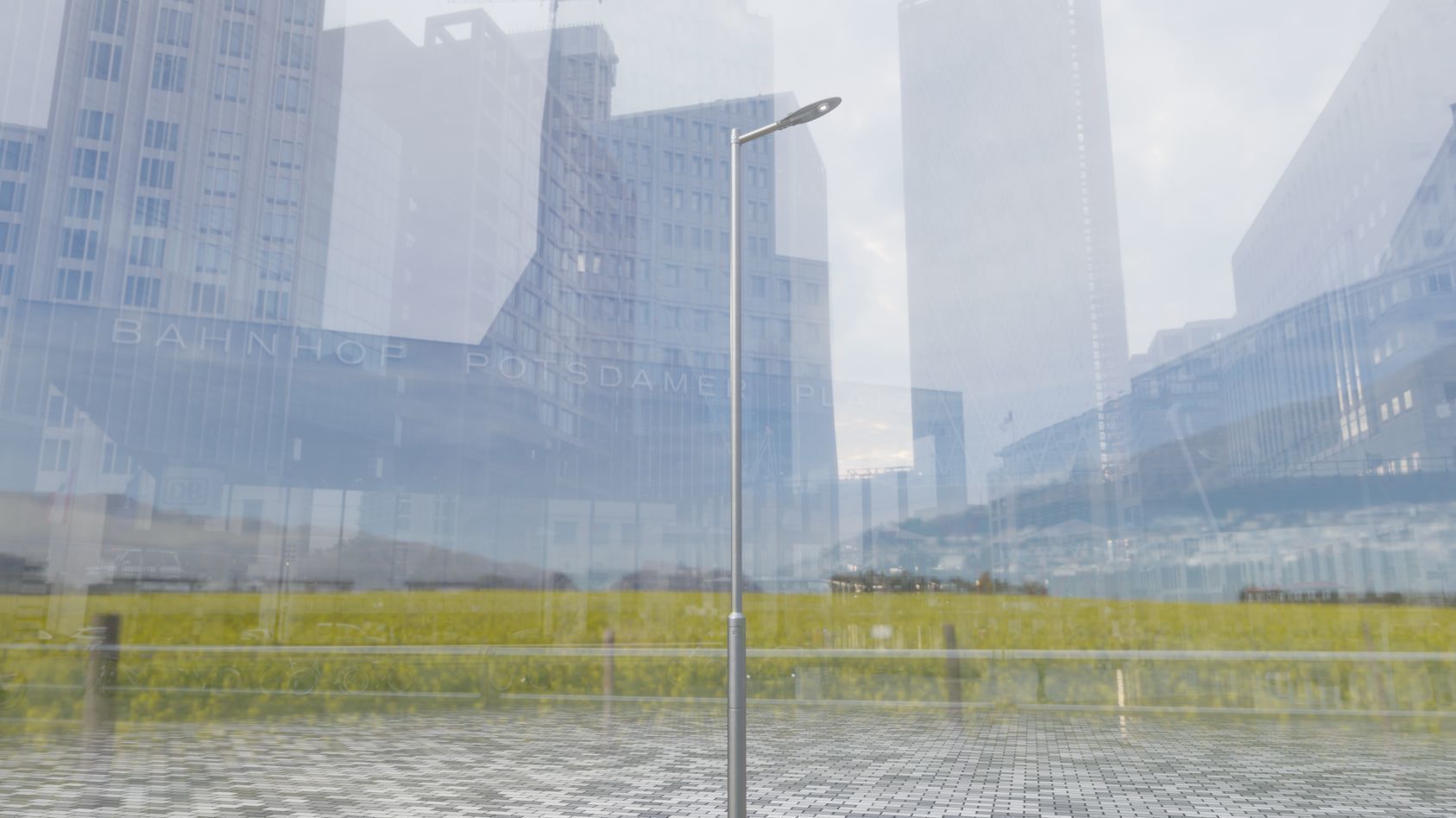 Sci-Fi Street Light 14 version 6 5m with pole 2 Low-poly 3D model_65