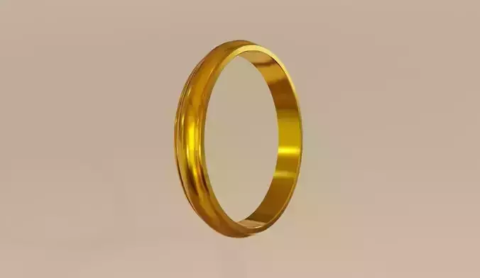 Rounded Gold Ring and Box 02 - Anel ouro e caixa 