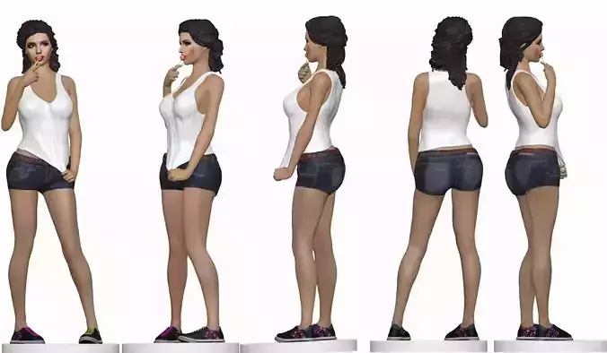 girll sims female figure