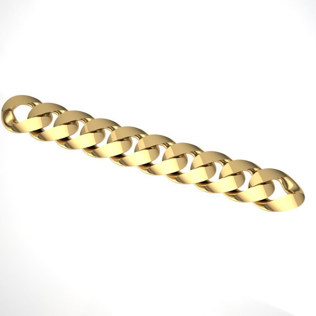cuban chain necklace or bracelet new model 3D print model_6