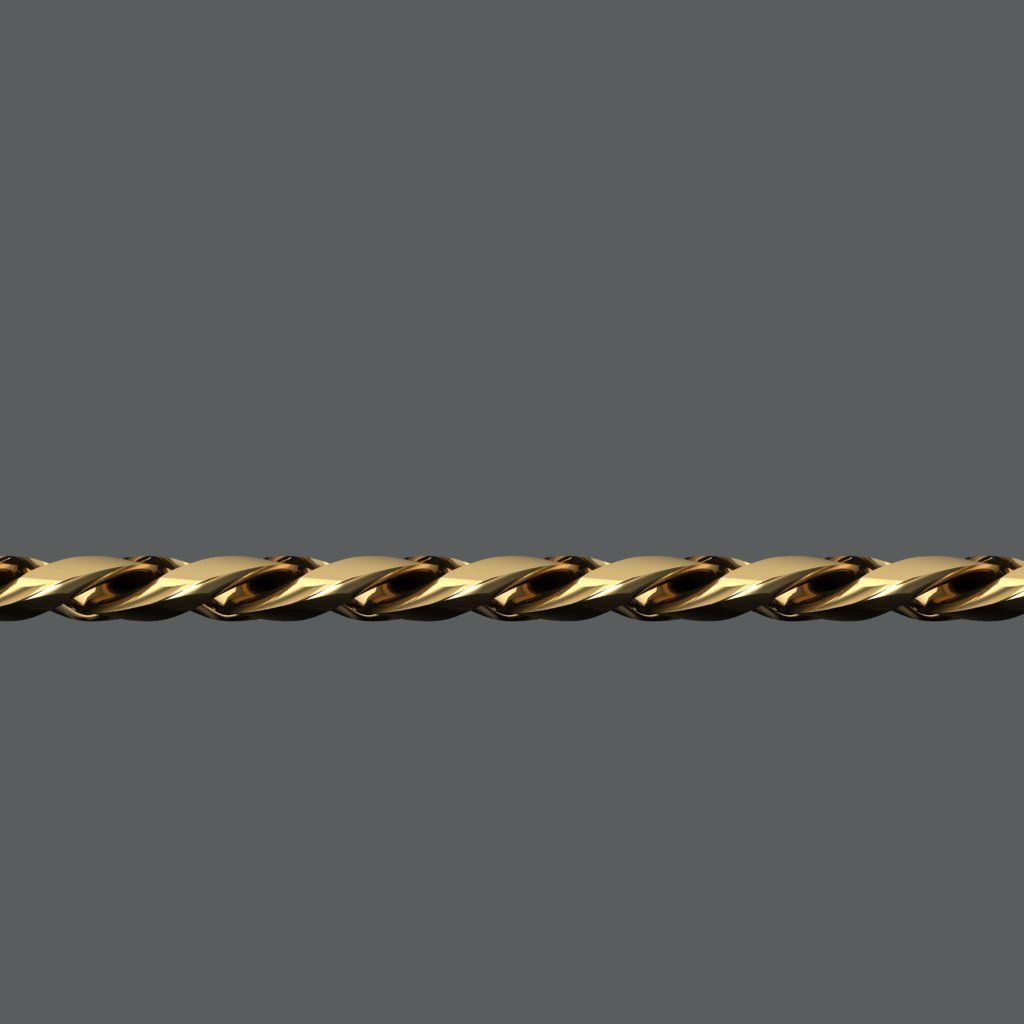 cuban chain necklace or bracelet new model 3D print model_3