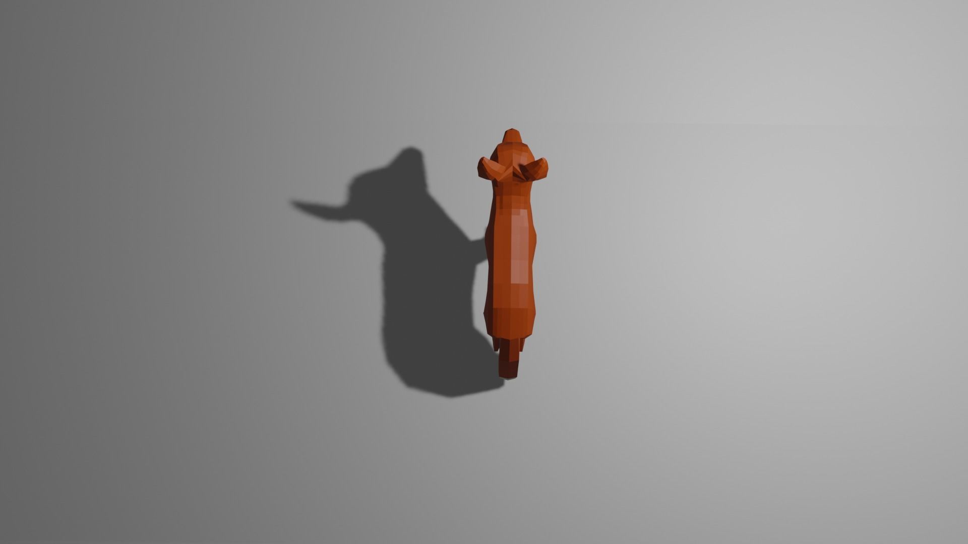 Low Poly Fox Low-poly 3D model_18