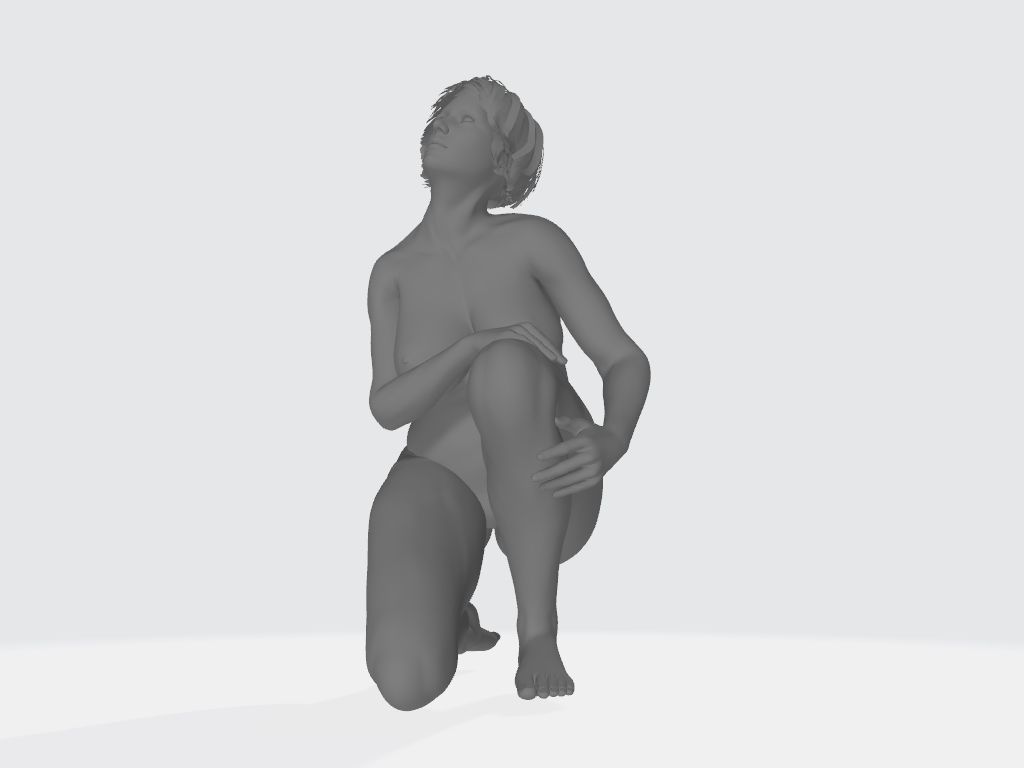 Kniende Figur gela 10-07 by stc45 3D print model_6