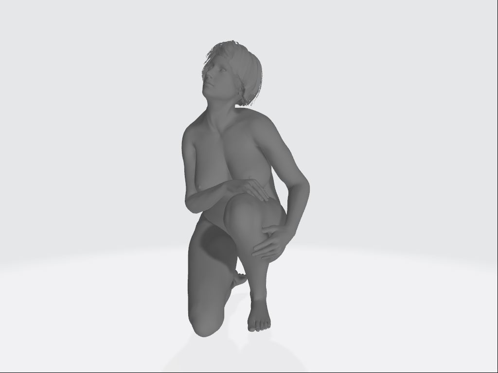 Kniende Figur gela 10-07 by stc45 3D print model_5