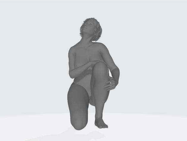 Kniende Figur gela 10-07 by stc45 3D print model_16