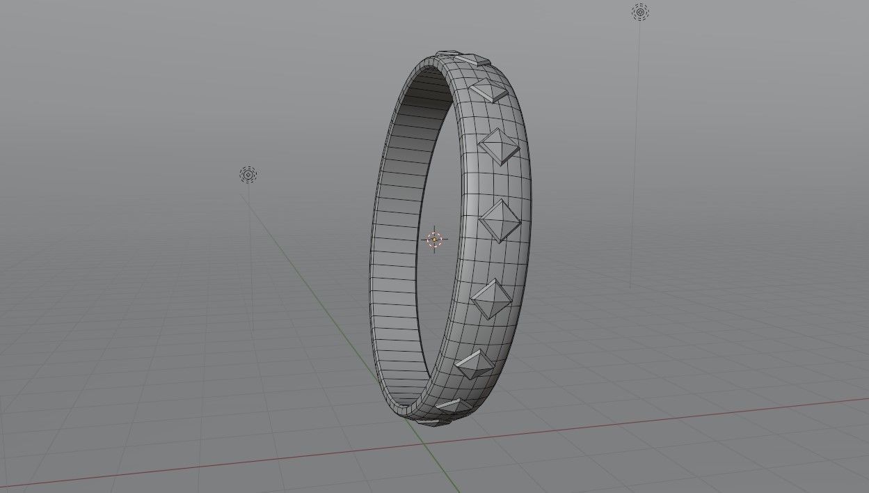 Gold Ring with Ruby Stone and Box - Anel de Ouro e Rubi 3D model_16