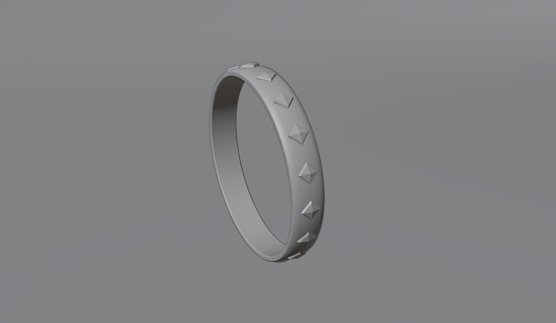 Gold Ring with Ruby Stone and Box - Anel de Ouro e Rubi 3D model_14