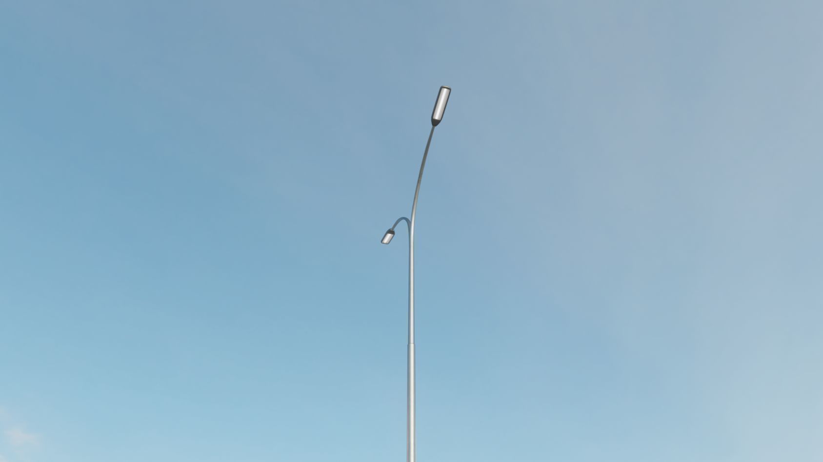 Street Light 11 version 14 10m with pole 4 Low-poly 3D model_96