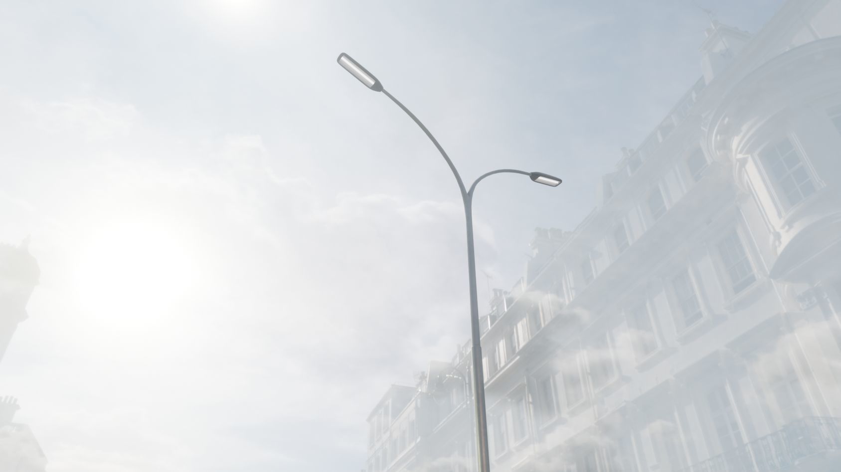 Street Light 11 version 14 10m with pole 4 Low-poly 3D model_21