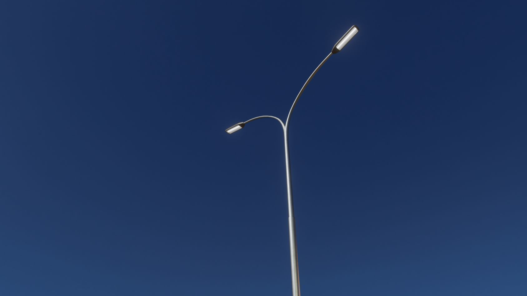 Street Light 11 version 14 10m with pole 4 Low-poly 3D model_11
