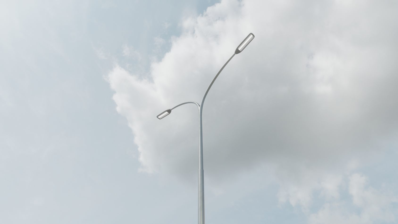 Street Light 11 version 14 10m with pole 4 Low-poly 3D model_44