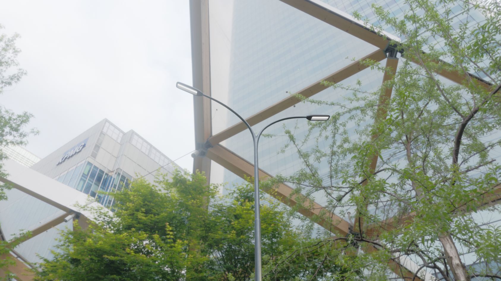 Street Light 11 version 14 10m with pole 4 Low-poly 3D model_38