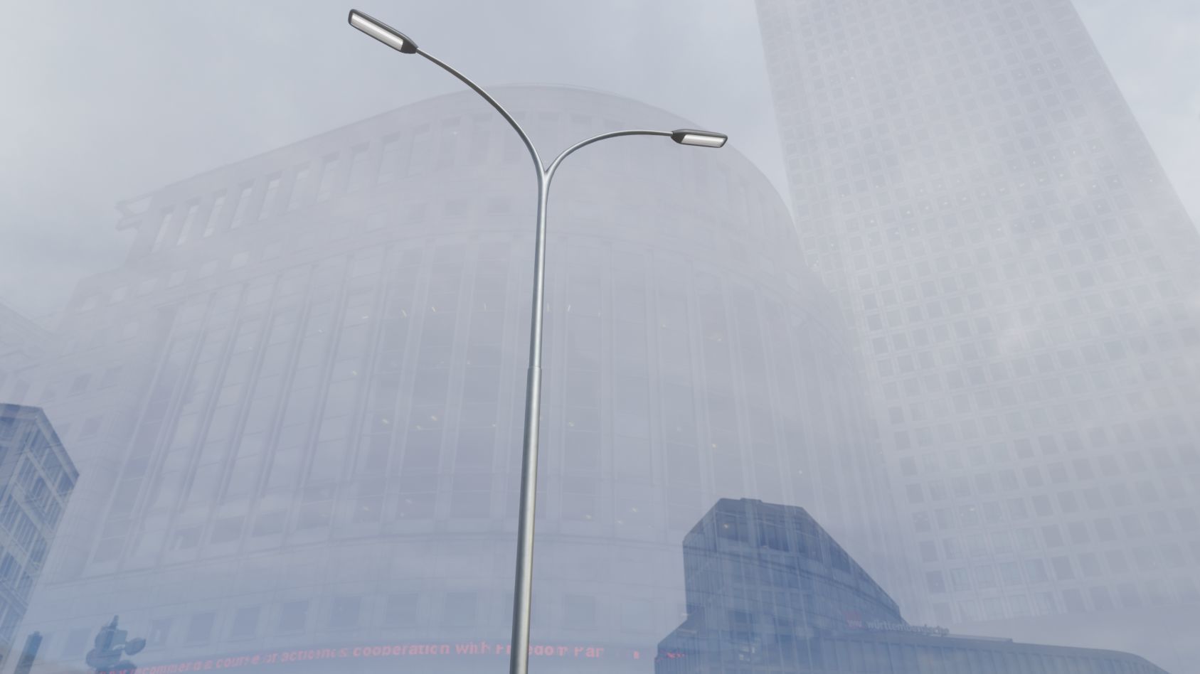 Street Light 11 version 14 10m with pole 4 Low-poly 3D model_7