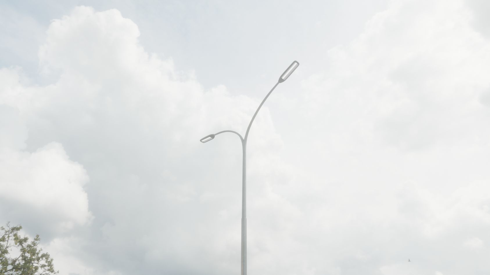 Street Light 11 version 14 10m with pole 4 Low-poly 3D model_62