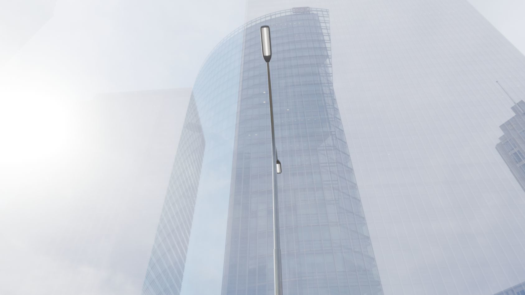 Street Light 11 version 14 10m with pole 4 Low-poly 3D model_50