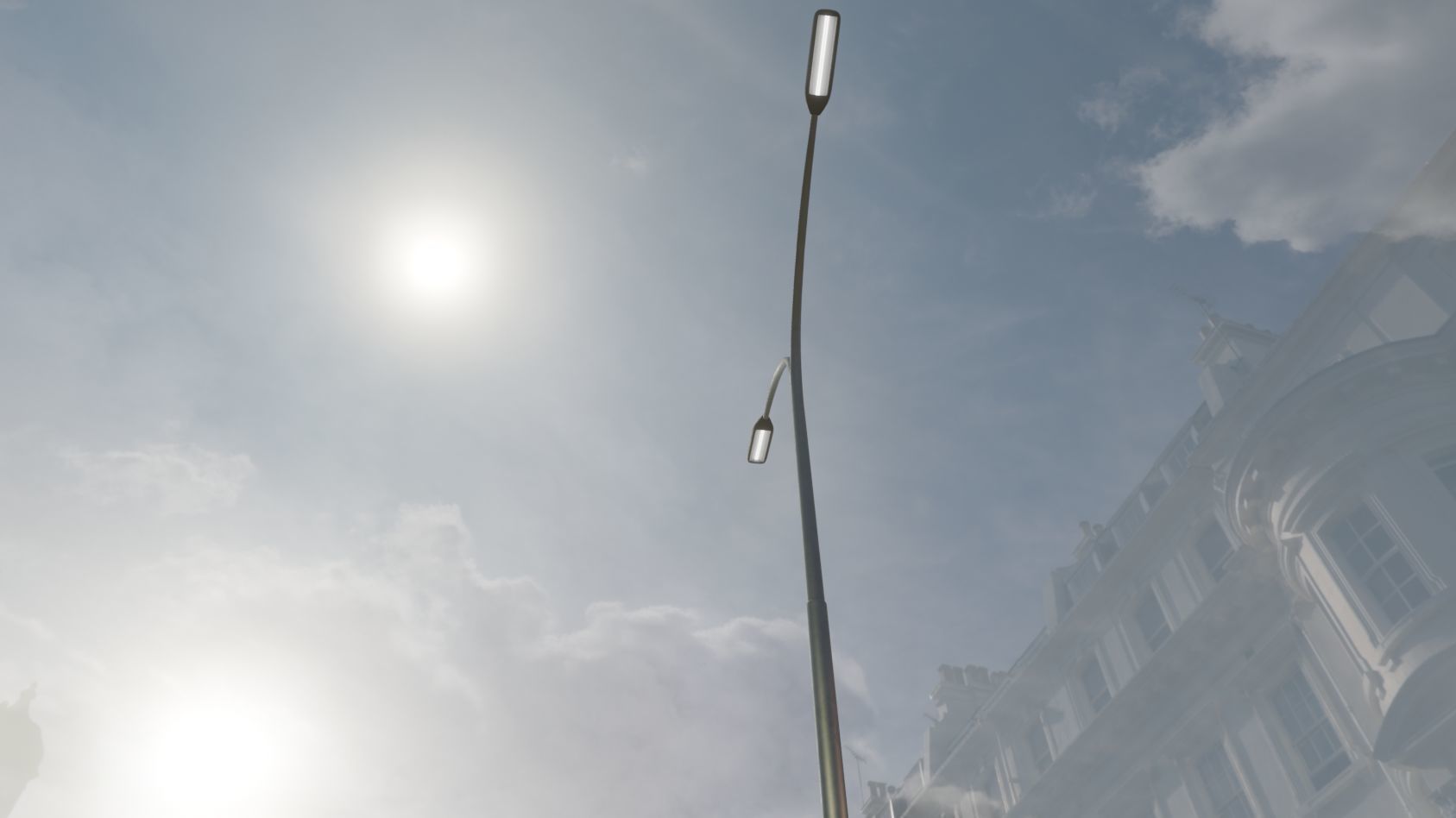 Street Light 11 version 14 10m with pole 4 Low-poly 3D model_80