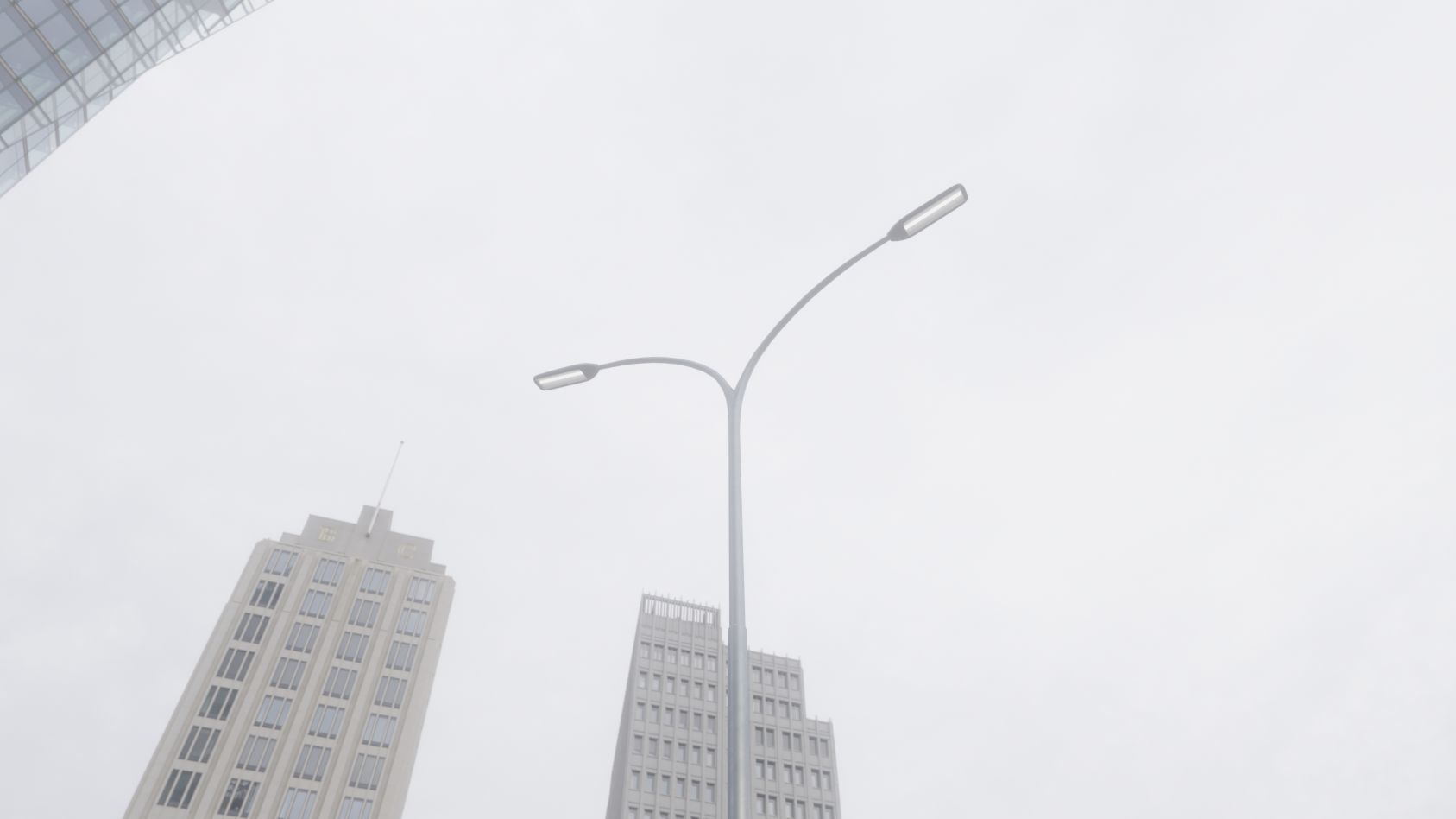 Street Light 11 version 14 10m with pole 4 Low-poly 3D model_42