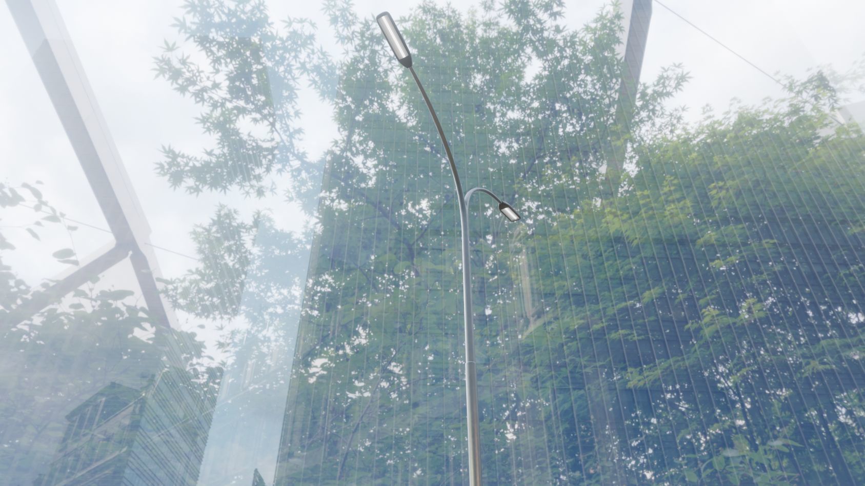 Street Light 11 version 14 10m with pole 4 Low-poly 3D model_19