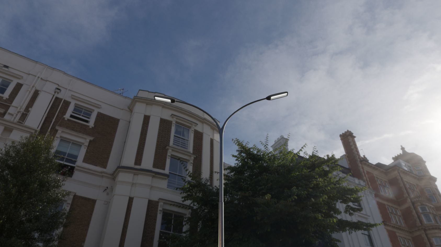 Street Light 11 version 14 10m with pole 4 Low-poly 3D model_58