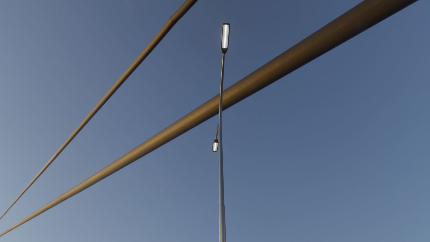 Street Light 11 version 14 10m with pole 4 Low-poly 3D model_16