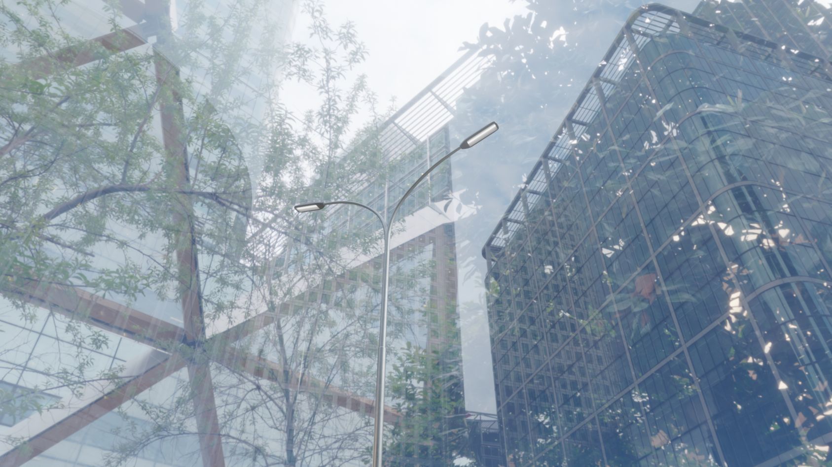 Street Light 11 version 14 10m with pole 4 Low-poly 3D model_93