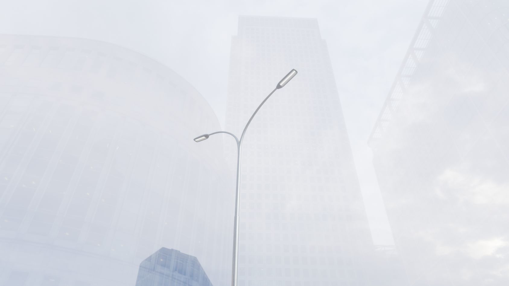 Street Light 11 version 14 10m with pole 4 Low-poly 3D model_94