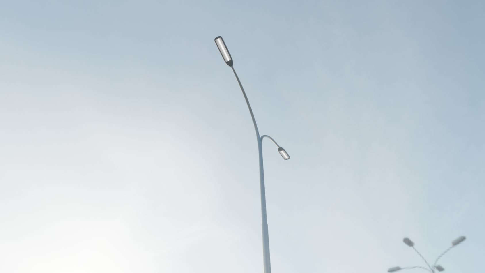 Street Light 11 version 14 10m with pole 4 Low-poly 3D model_52