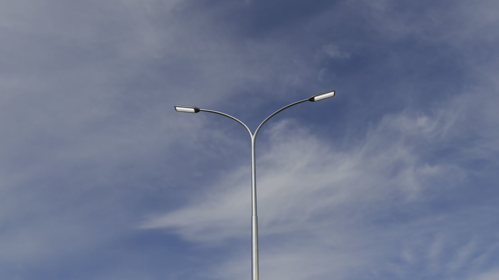 Street Light 11 version 14 10m with pole 4 Low-poly 3D model_40