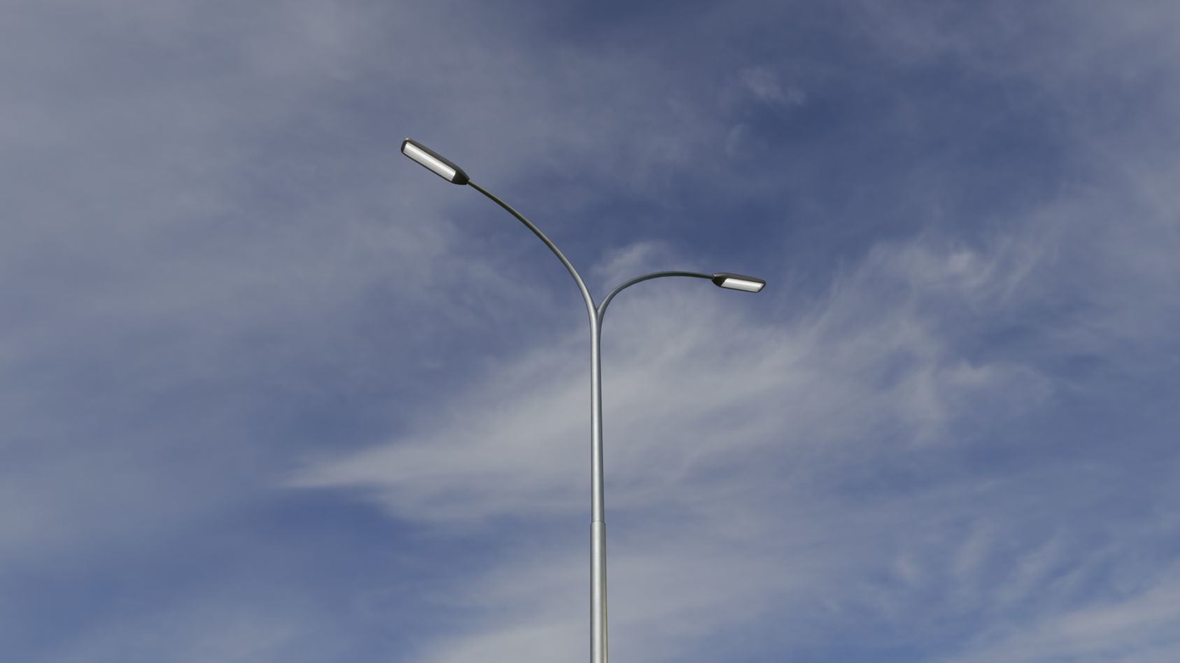 Street Light 11 version 14 10m with pole 4 Low-poly 3D model_70