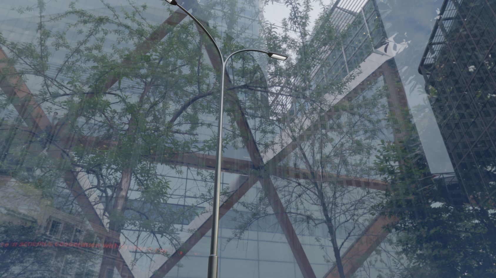 Street Light 11 version 14 10m with pole 4 Low-poly 3D model_6