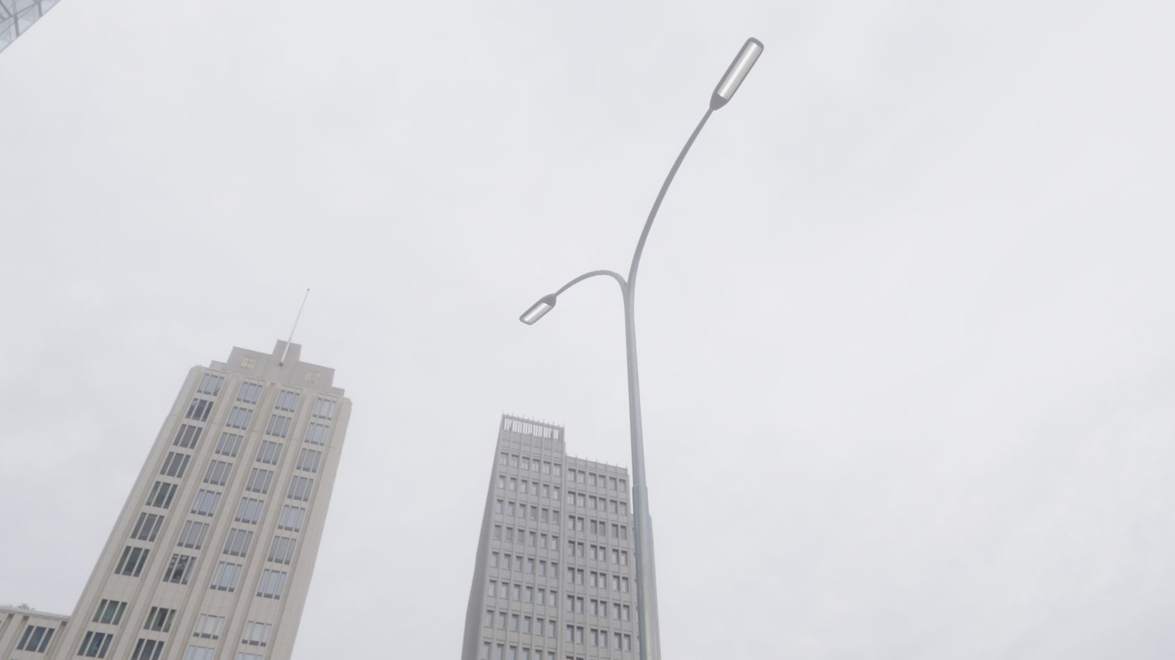 Street Light 11 version 14 10m with pole 4 Low-poly 3D model_12