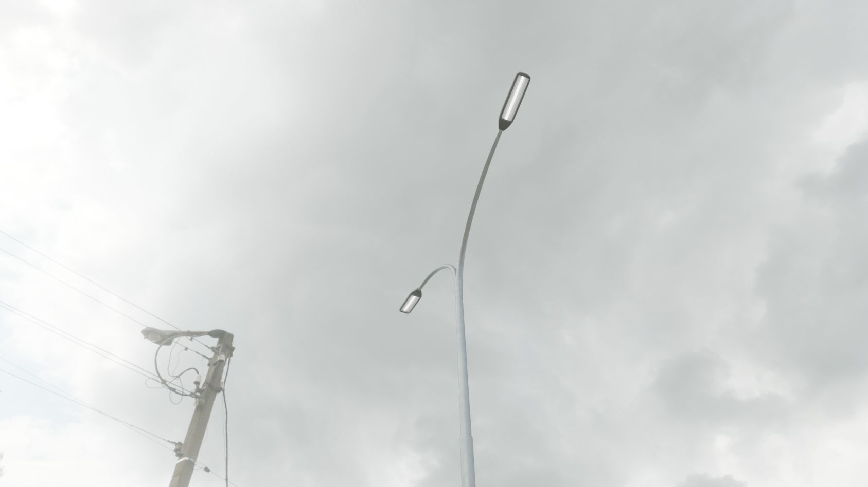Street Light 11 version 14 10m with pole 4 Low-poly 3D model_47