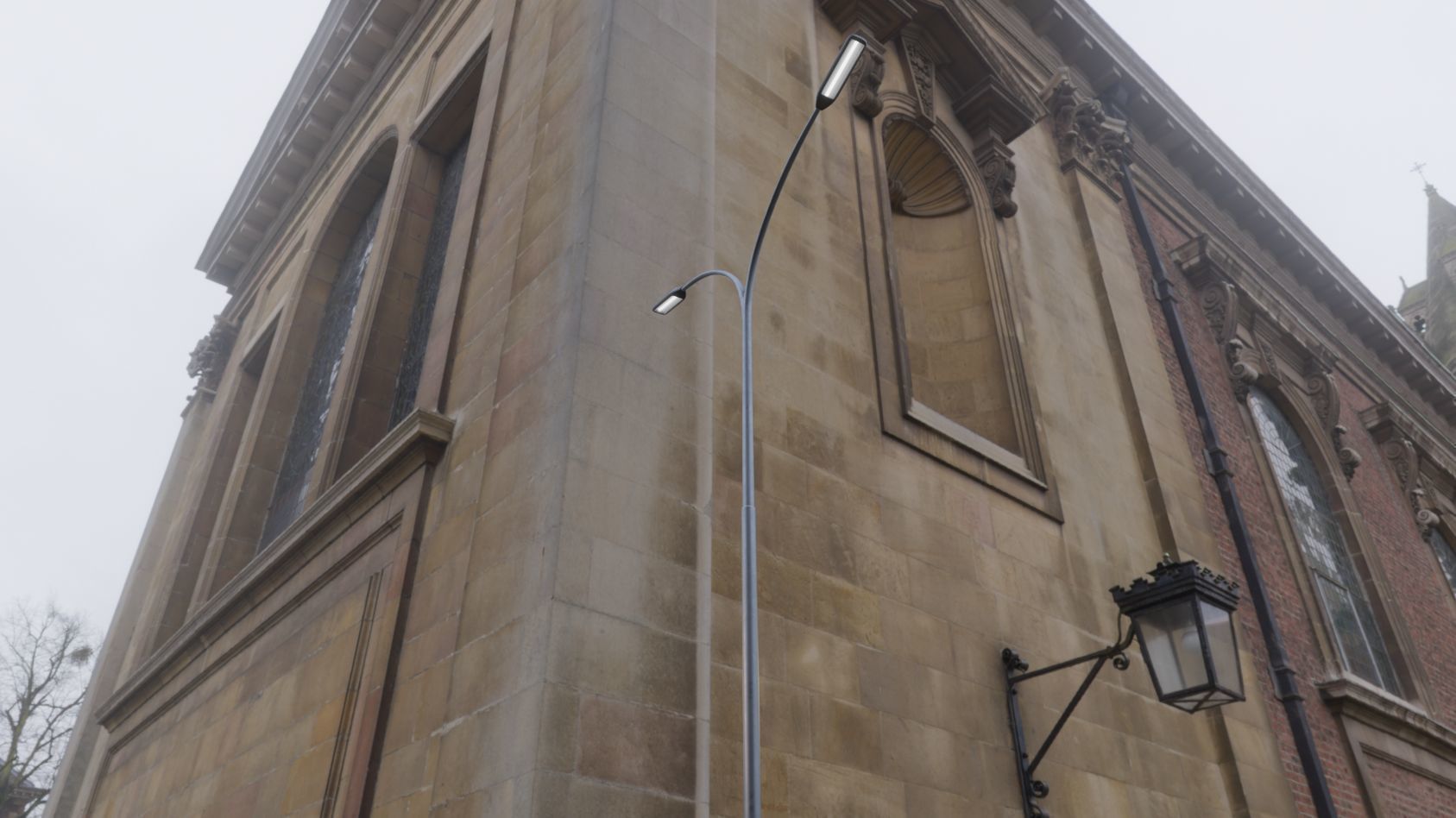 Street Light 11 version 14 10m with pole 4 Low-poly 3D model_30