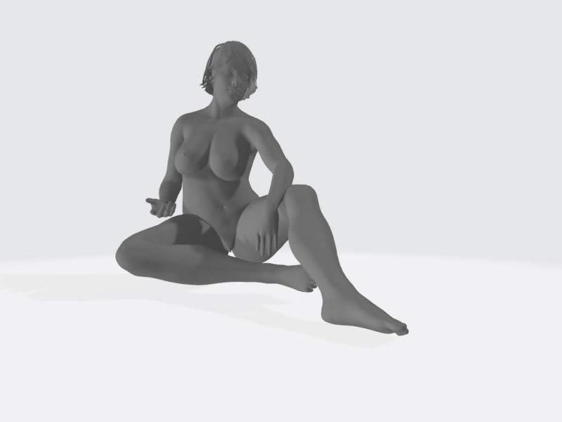 Sitzende Figur gela 10-09 by stc45 3D print model_3