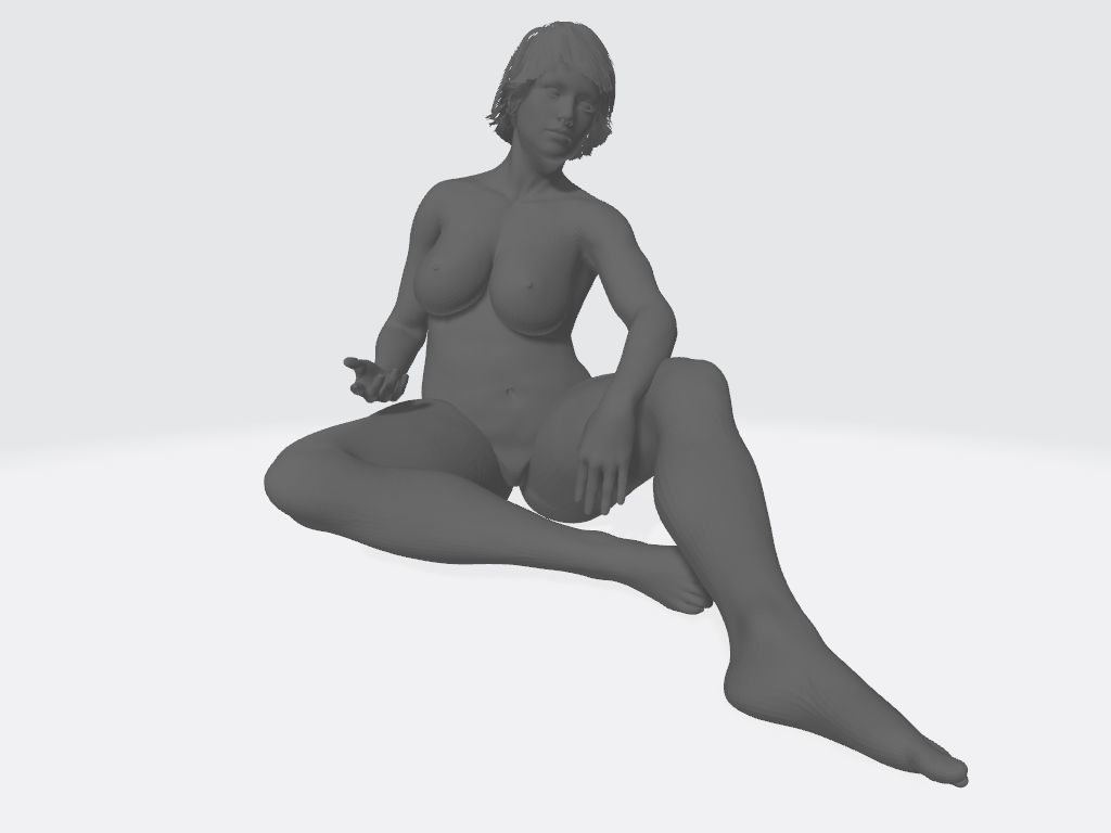 Sitzende Figur gela 10-09 by stc45 3D print model_1